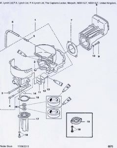 Head Gasket 2.5 and 3.3hp 27-95299001 (click for enlarged image)